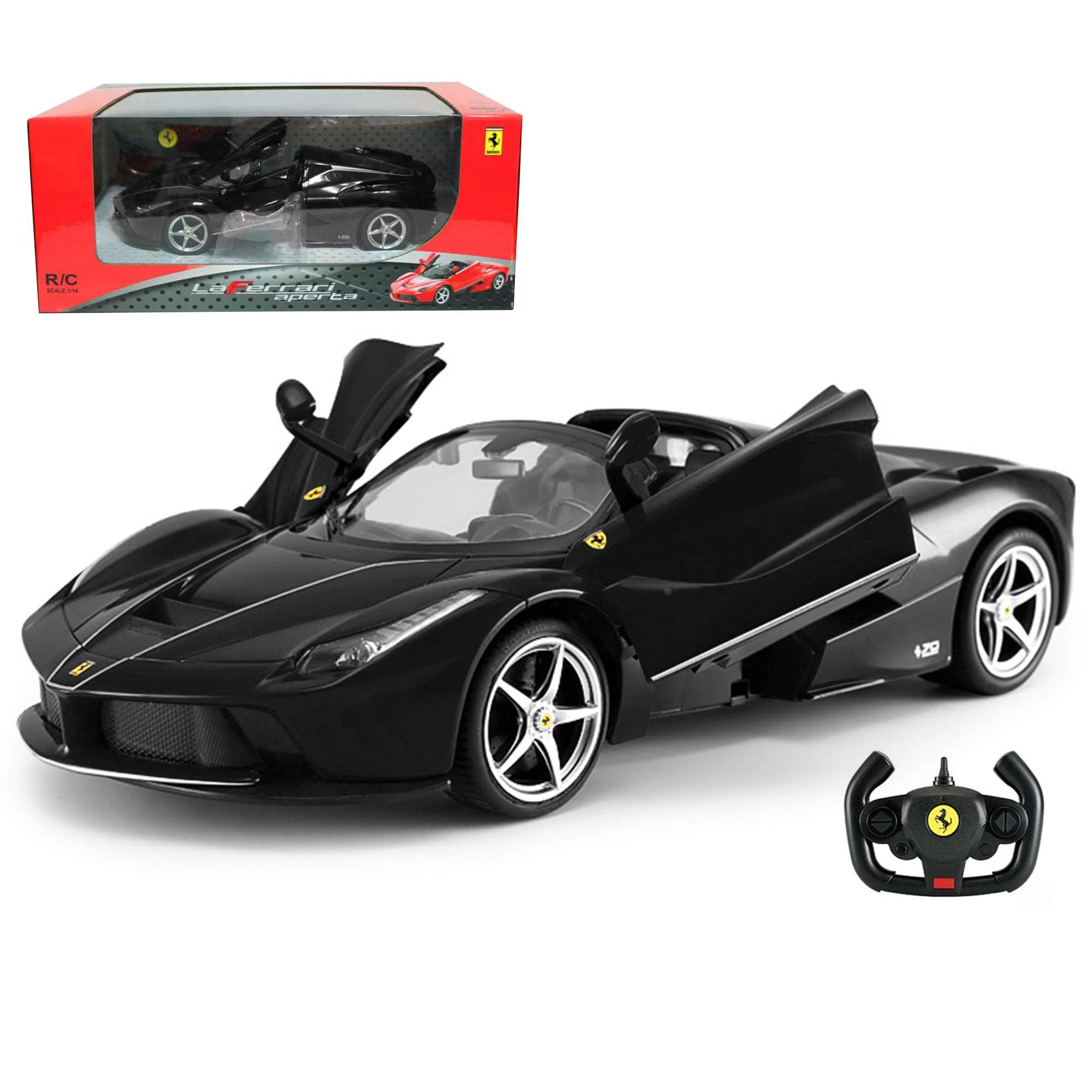 Ferrari LaFerrari Aperta RC Car 1/14 Scale Licensed Remote Control Toy Car with Drift Function, Open Doors and Working Lights by Rastar - Image 8