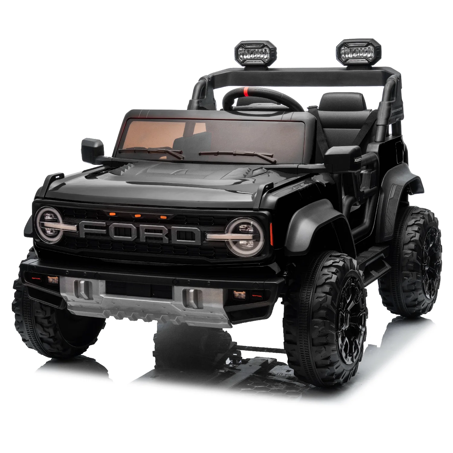Licensed Ford Bronco Raptor 24V 2 Seater Electric Ride-On Car – Parental Remote, Music, Suspension & Working LED Lights - Image 2
