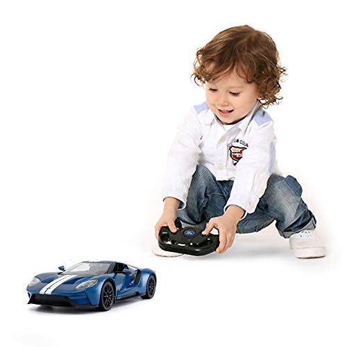 Ford GT RC Car 1/14 Scale Licensed Remote Control Toy Car with Open Doors and Working Lights by Rastar - Image 11