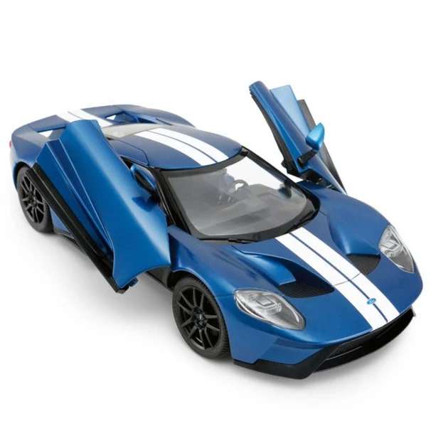 Ford GT RC Car 1/14 Scale Licensed Remote Control Toy Car with Open Doors and Working Lights by Rastar - Image 3