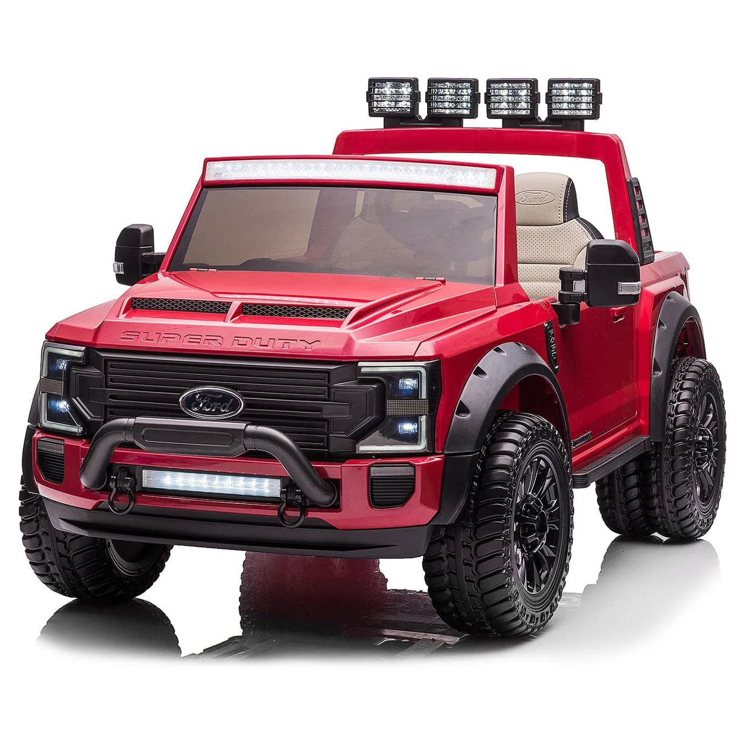 Ford Super Duty F450 Dually 2 Seaters 24V Ride-on Truck with Dual Rear-Wheel, Remote Control, EVA Tires, Licensed - Image 10