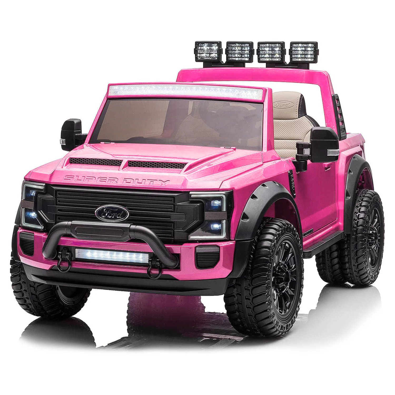 Ford Super Duty F450 Dually 2 Seaters 24V Ride-on Truck with Dual Rear-Wheel, Remote Control, EVA Tires, Licensed - Image 9