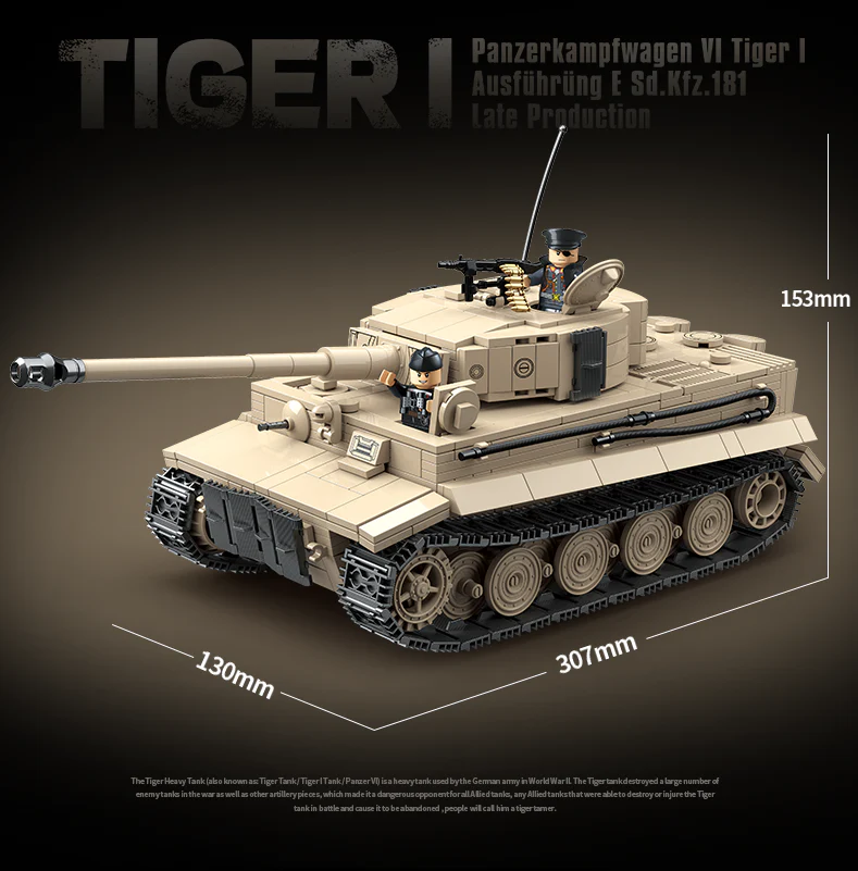German Tiger I - 1361Pcs - Image 4