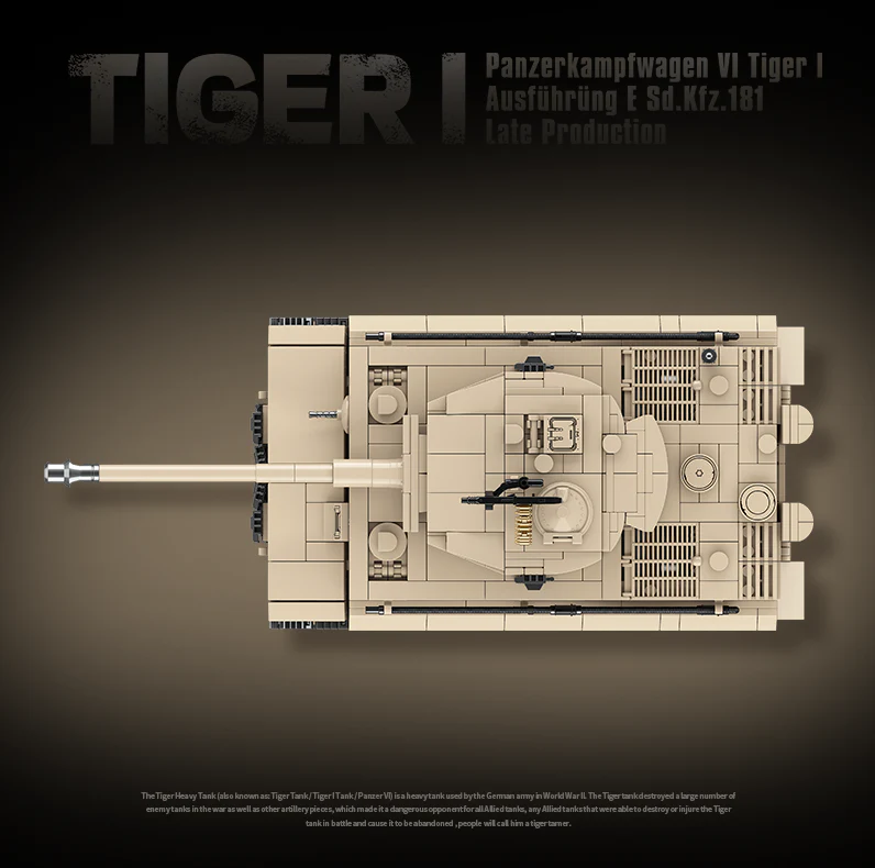 German Tiger I - 1361Pcs - Image 6
