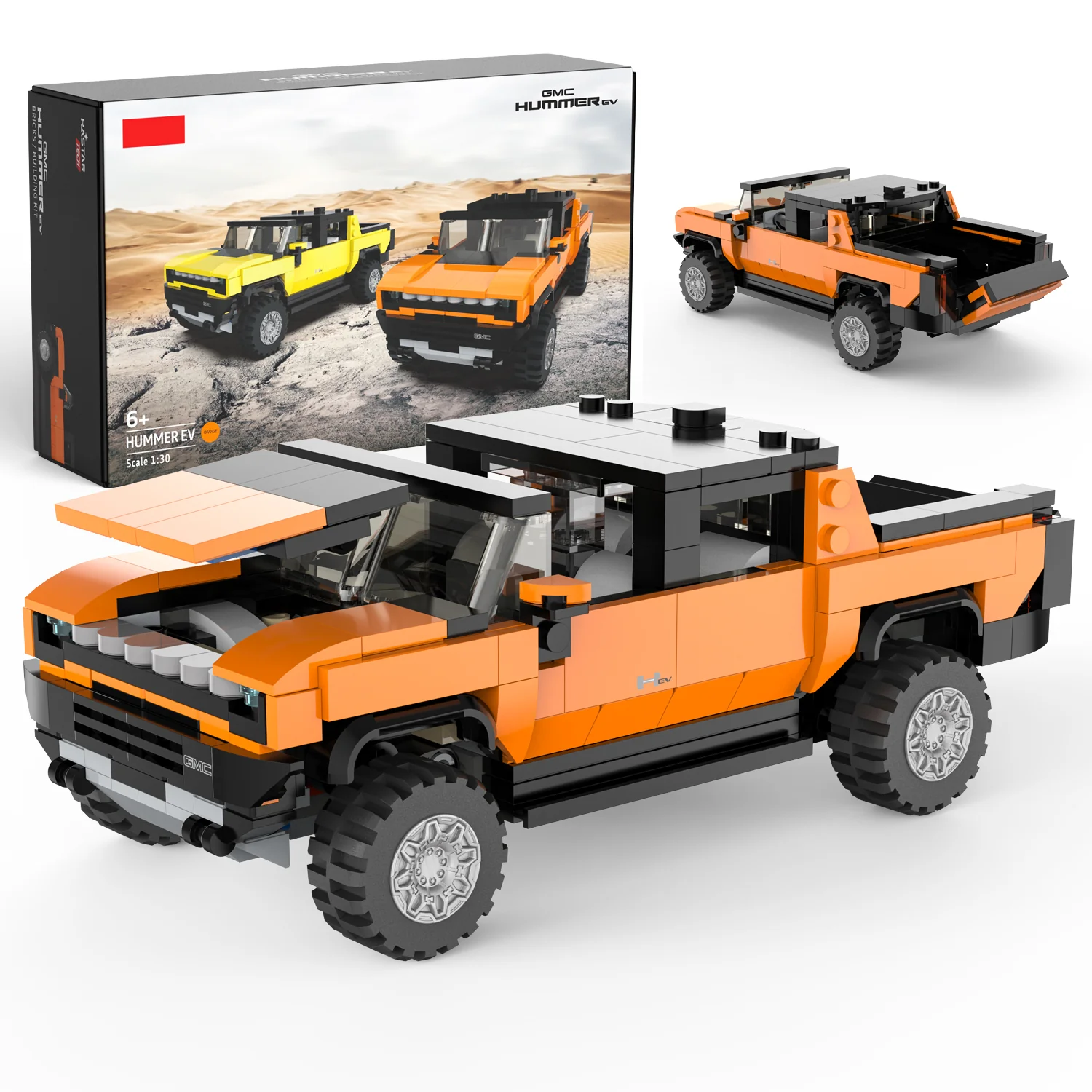 GMC Hummer EV 1/30 Scale Model Building Bricks Kit, 431pcs