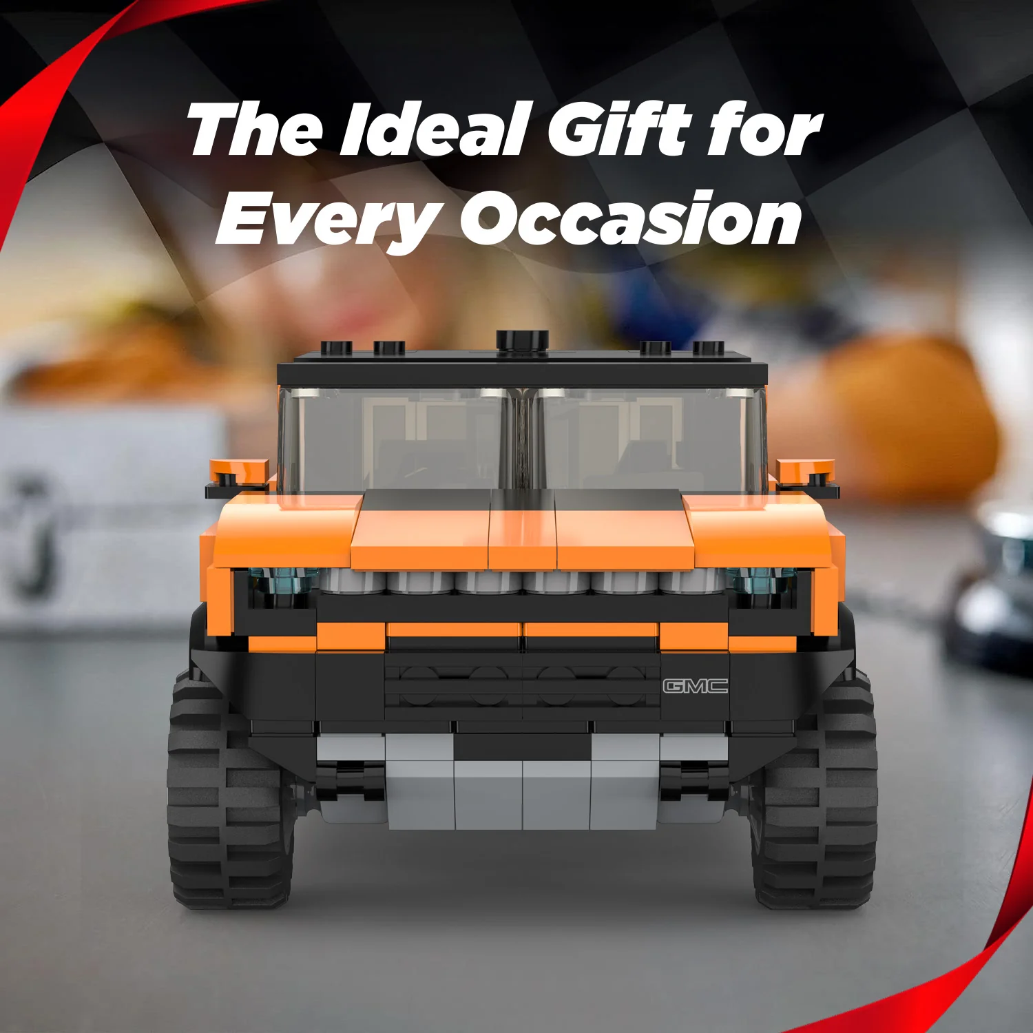 GMC Hummer EV 1/30 Scale Model Building Bricks Kit, 431pcs - Image 6