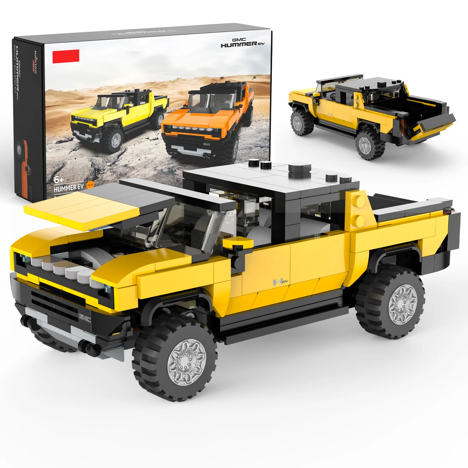 GMC Hummer EV 1/30 Scale Model Building Bricks Kit, 431pcs - Image 7