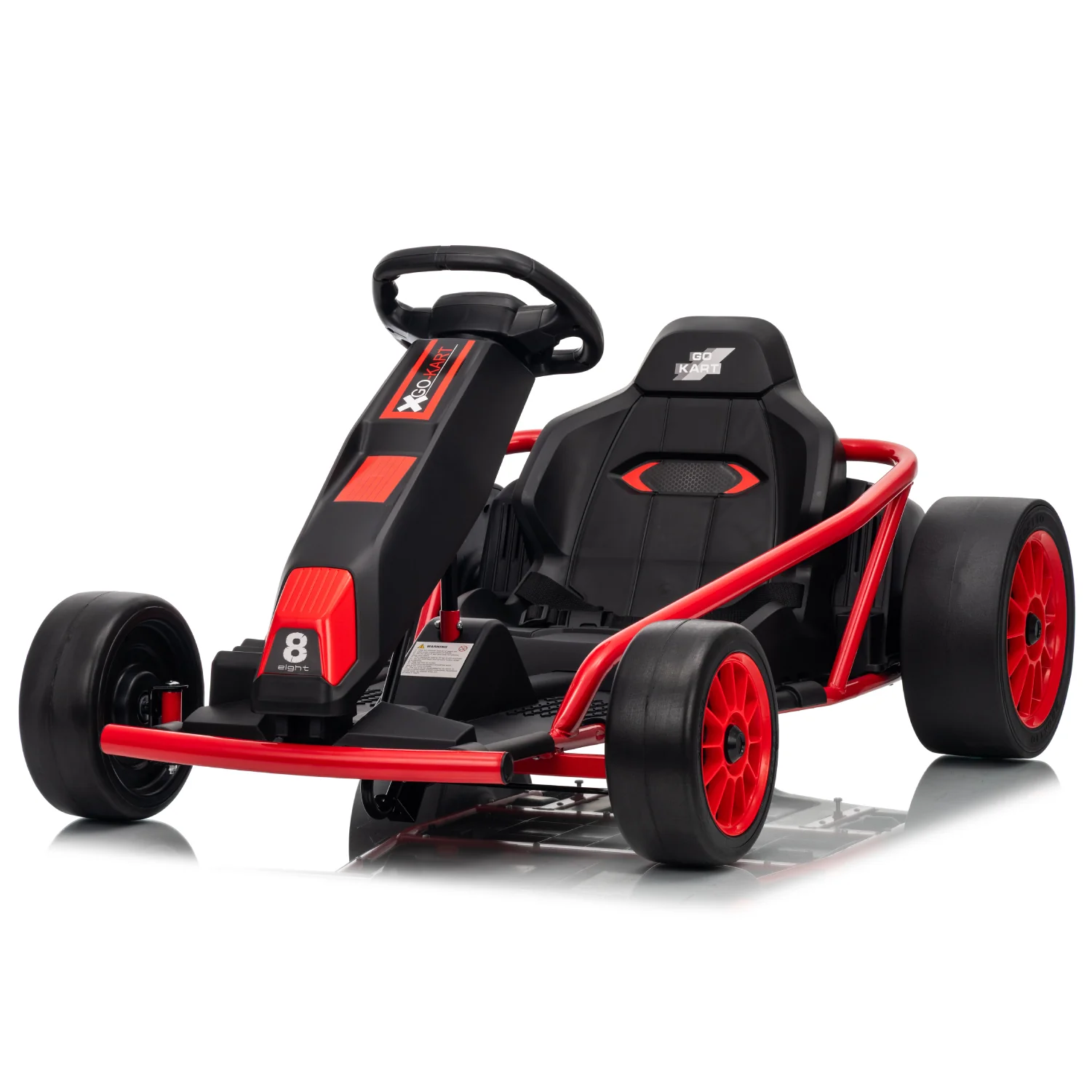 Go Kart 24V High-Speed Outdoor Racer Drifter with Seat Belt [Upgraded Design] - Image 4