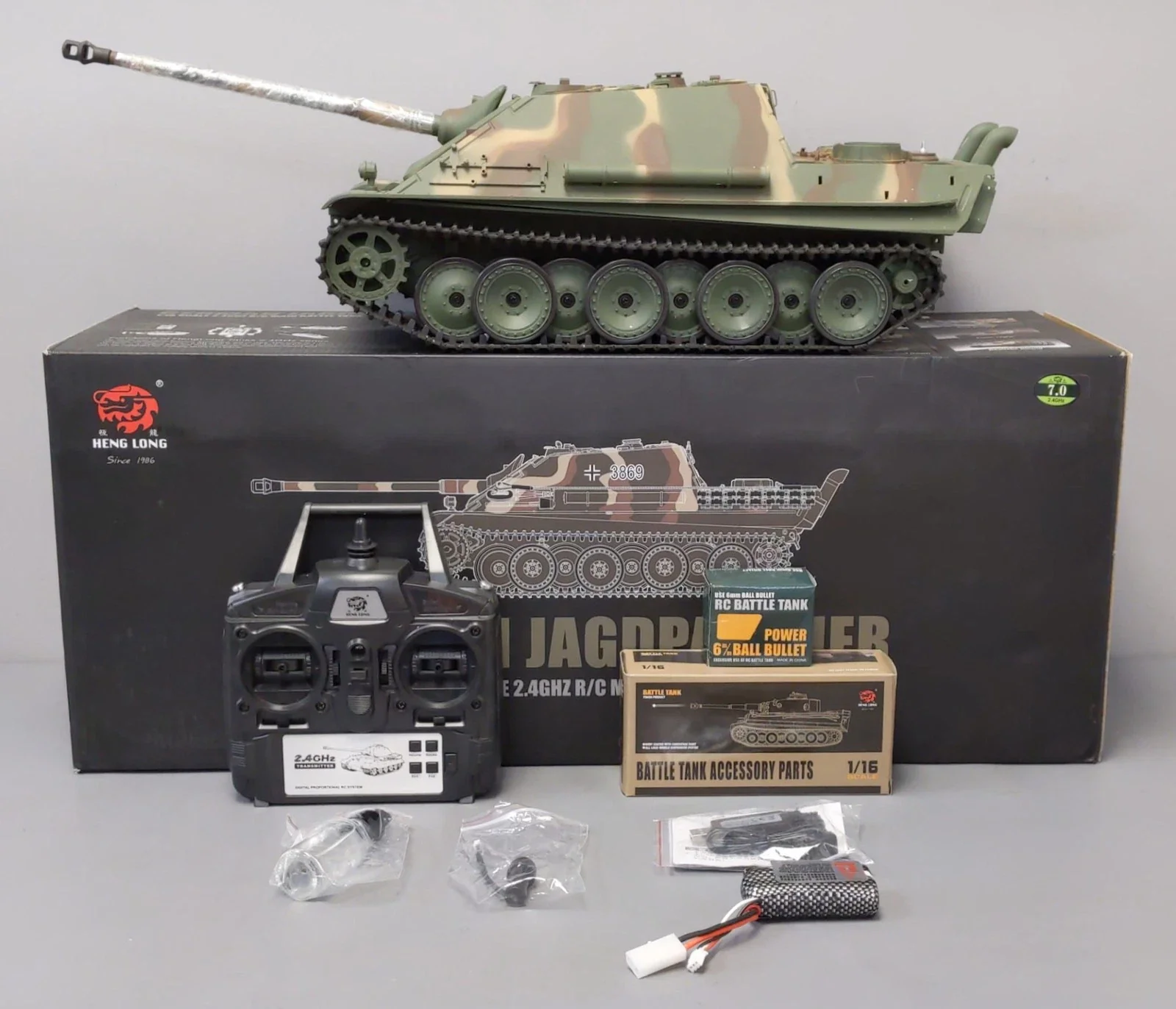 Heng Long 1/16 German Jagdpanther RC Tank Destroyer Upgrade Edition RTR - Image 2