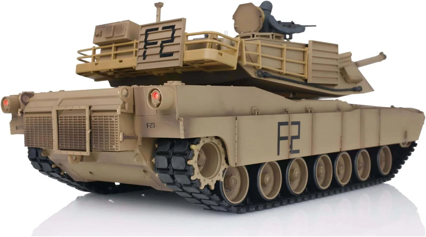 Heng Long® 1/16 RC Tank U.S.A M1A2 Abrams – Upgrade Edition – Metal Gearbox, Infrared Battle & Real Sound Effects - Image 5