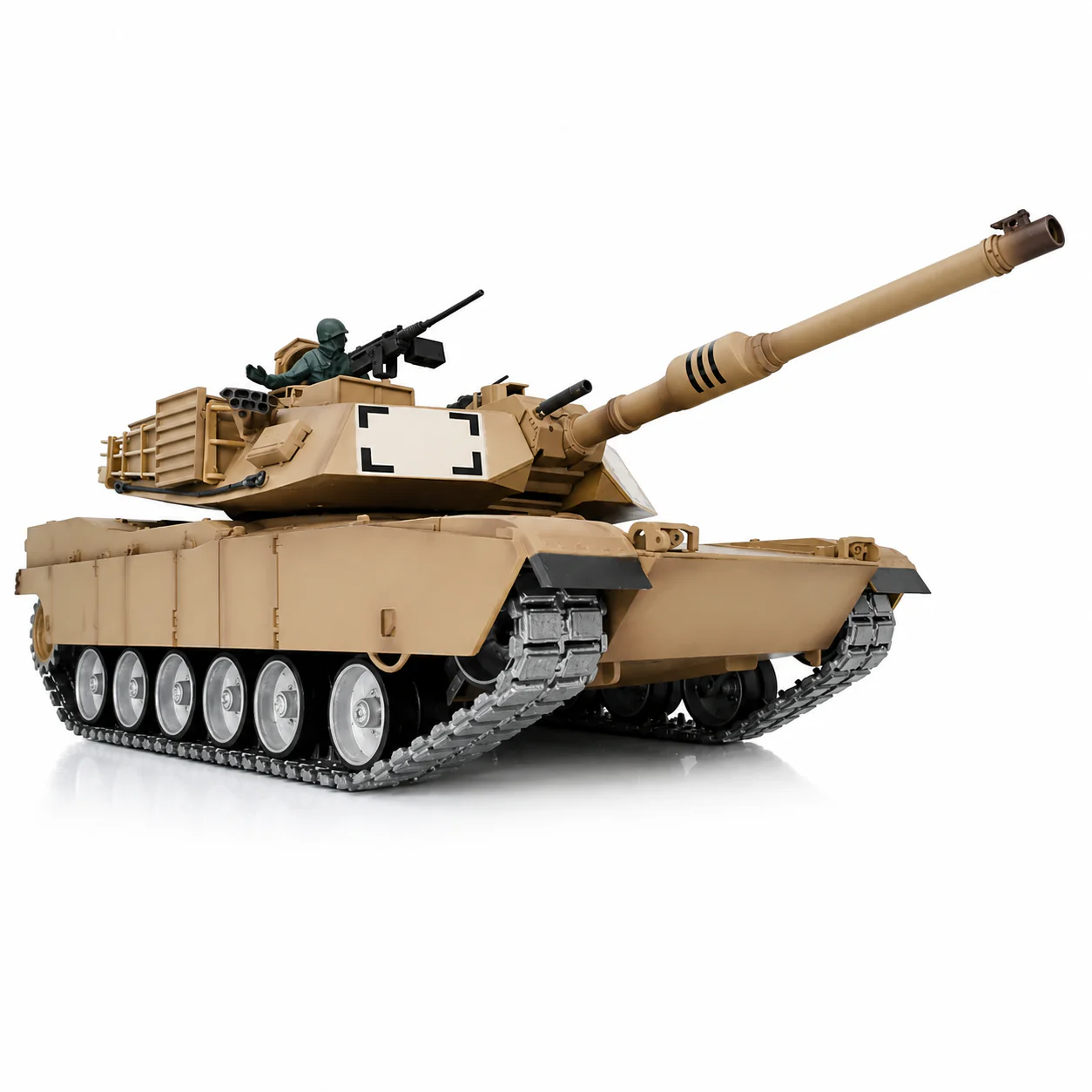 Heng Long® 1/16 M1A2 Abrams RC Battle Tank – Professional Edition, Full Metal Upgrade, Infrared Battle System, Smoke & Real Sound