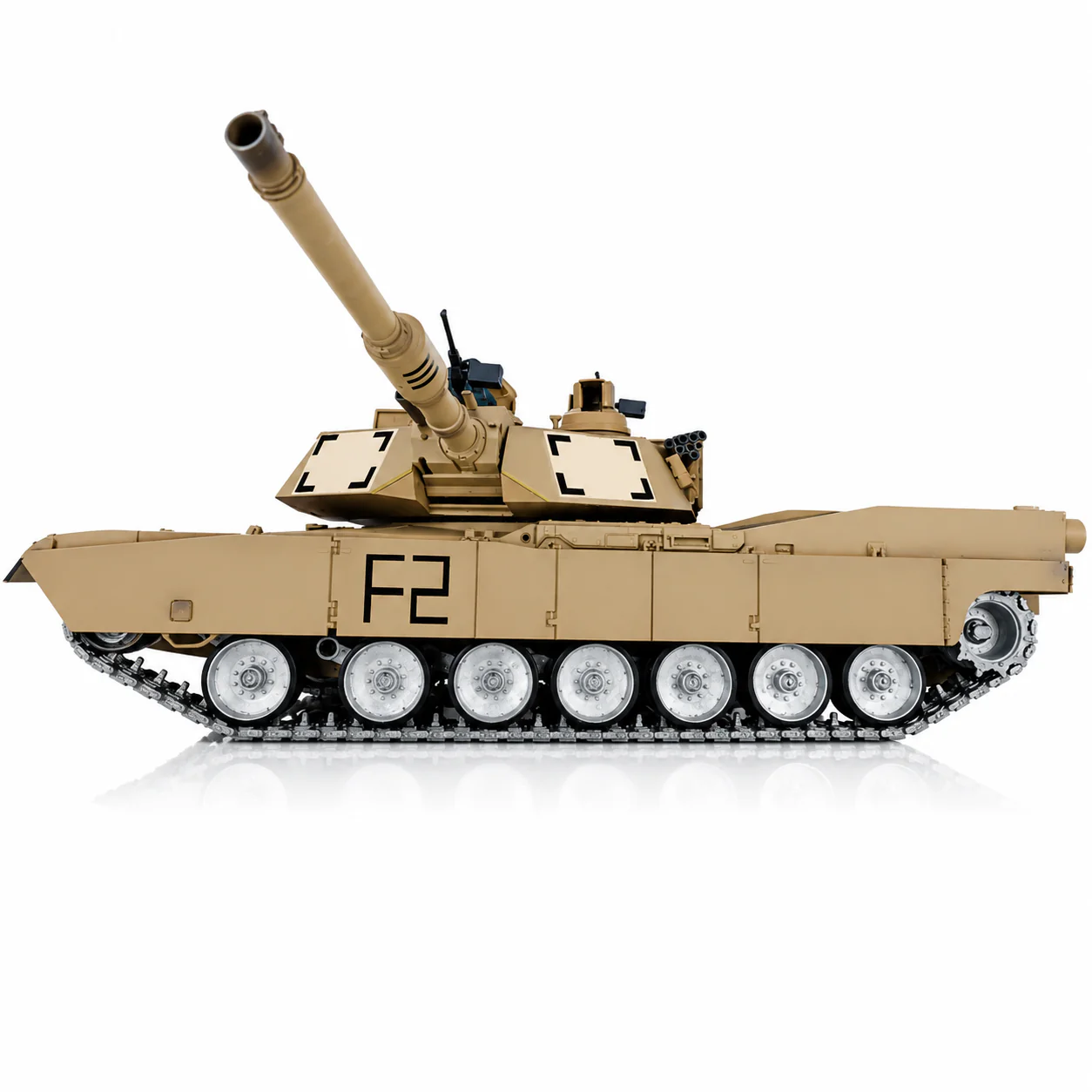 Heng Long® 1/16 M1A2 Abrams RC Battle Tank – Professional Edition, Full Metal Upgrade, Infrared Battle System, Smoke & Real Sound - Image 2