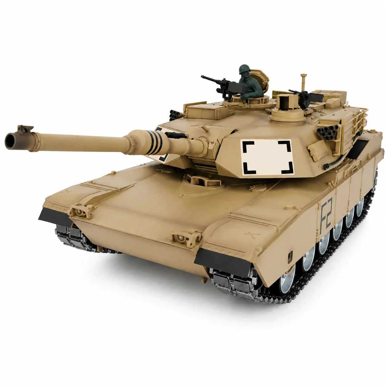 Heng Long® 1/16 M1A2 Abrams RC Battle Tank – Professional Edition, Full Metal Upgrade, Infrared Battle System, Smoke & Real Sound - Image 4