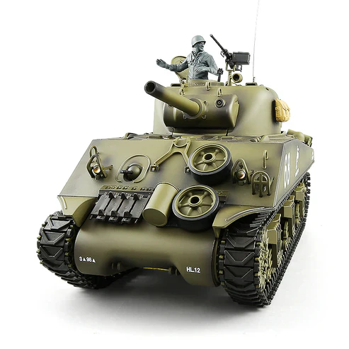 Heng Long® 1/16 RC Battle Tank M4A3 Sherman – Upgrade Edition – Metal Gearbox, 340° Rotating Turret & Infrared Battle - Image 3