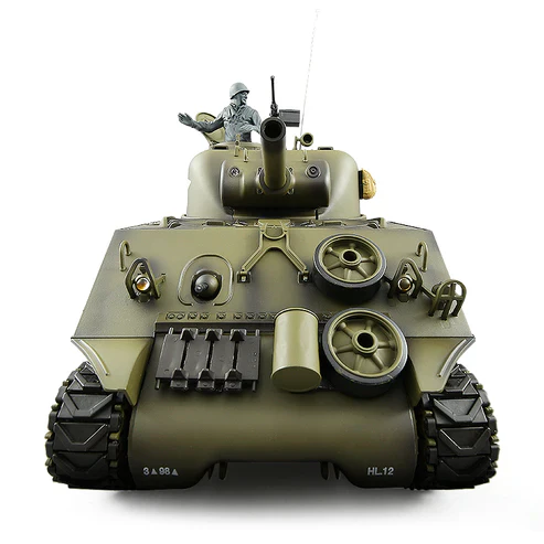 Heng Long® 1/16 RC Battle Tank M4A3 Sherman – Upgrade Edition – Metal Gearbox, 340° Rotating Turret & Infrared Battle - Image 5