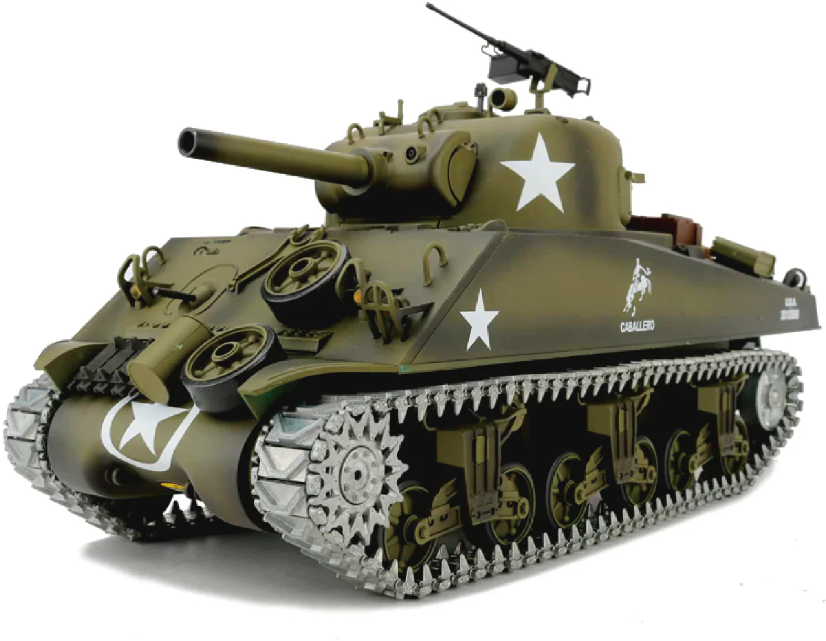 Heng Long® 1/16 RC Battle Tank USA M4A3 Sherman – Professional Edition, Full Metal Upgrade, Infrared Battle System, Smoke & Real Sound - Image 2