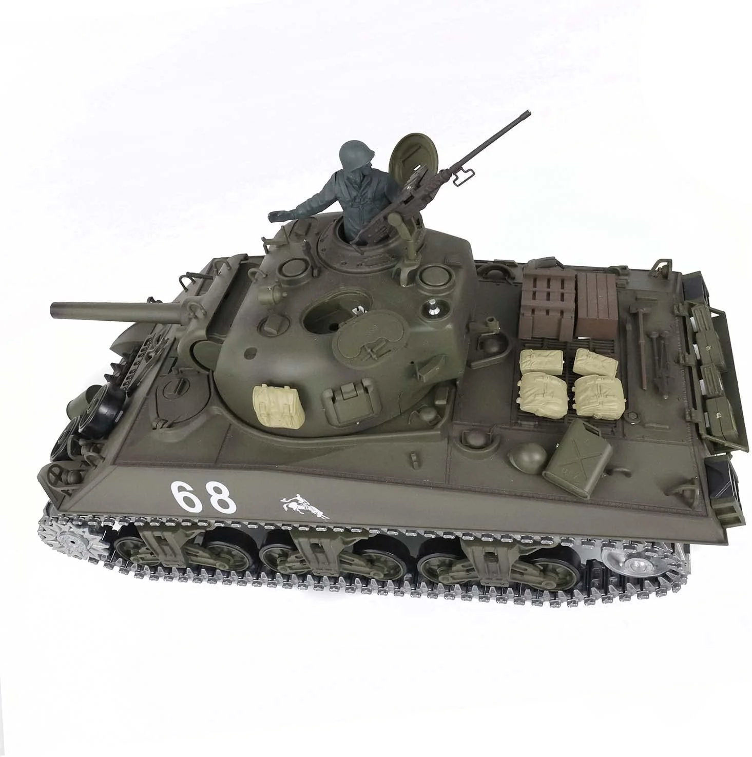 Heng Long® 1/16 RC Battle Tank USA M4A3 Sherman – Professional Edition, Full Metal Upgrade, Infrared Battle System, Smoke & Real Sound - Image 4