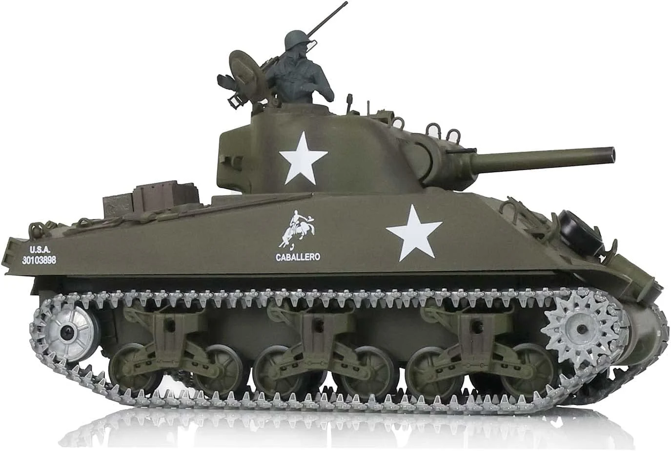 Heng Long® 1/16 RC Battle Tank USA M4A3 Sherman – Professional Edition, Full Metal Upgrade, Infrared Battle System, Smoke & Real Sound - Image 5