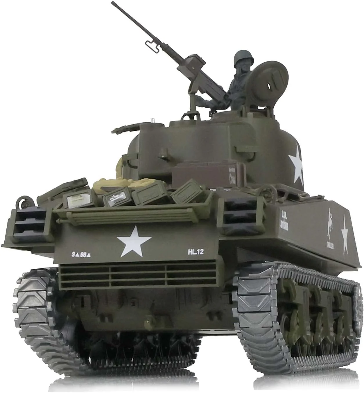 Heng Long® 1/16 RC Battle Tank USA M4A3 Sherman – Professional Edition, Full Metal Upgrade, Infrared Battle System, Smoke & Real Sound - Image 6