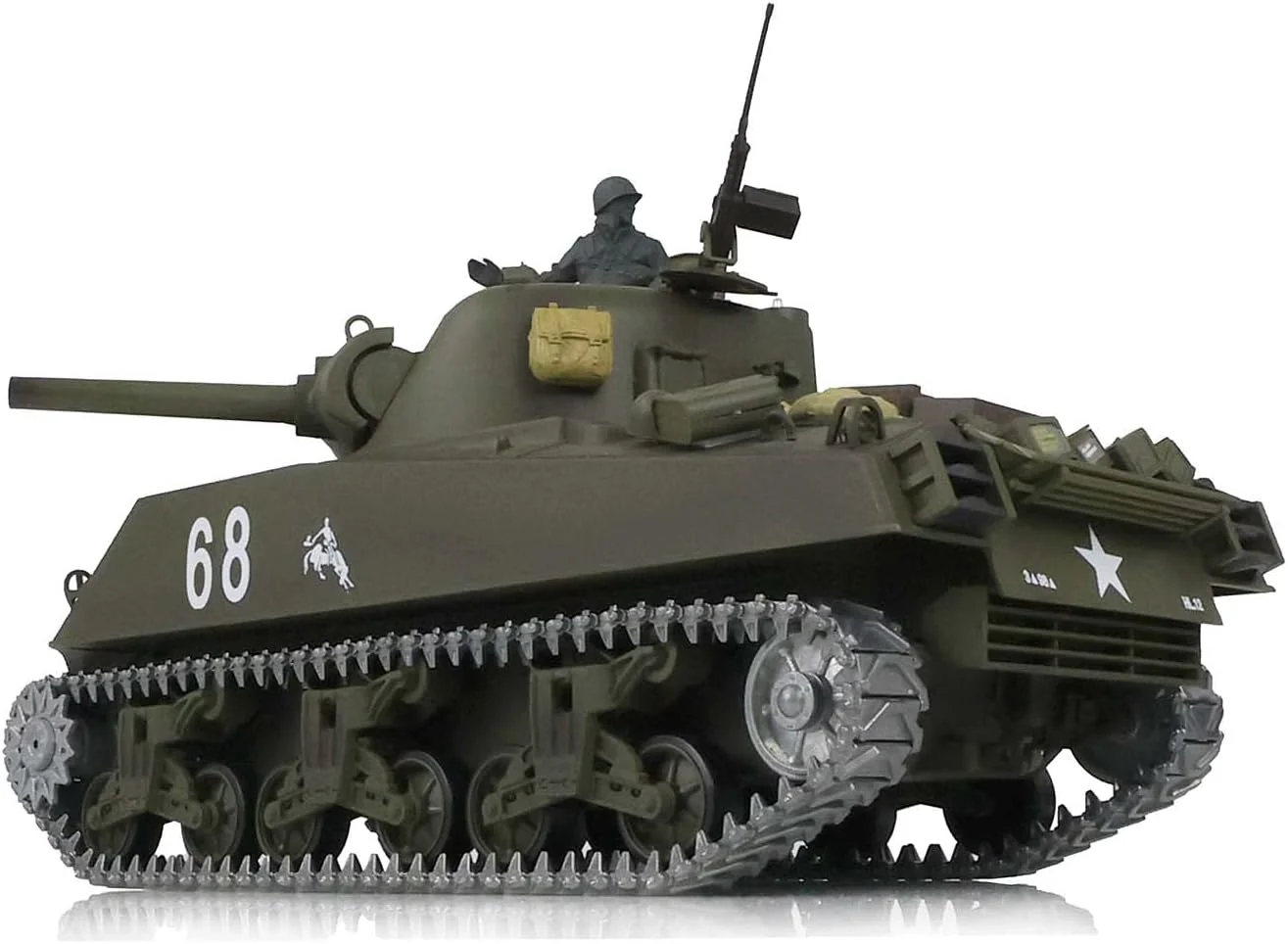 Heng Long® 1/16 RC Battle Tank USA M4A3 Sherman – Professional Edition, Full Metal Upgrade, Infrared Battle System, Smoke & Real Sound - Image 7