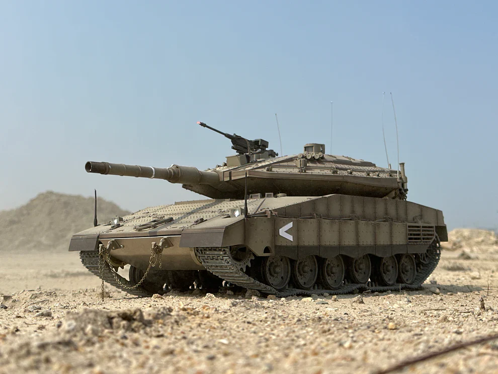 Heng Long® 1/16 RC Battle Tank Merkava MK IV – Upgrade Edition – Metal Gearbox, Infrared Battle, Real Sound & BB Shooting - Image 5