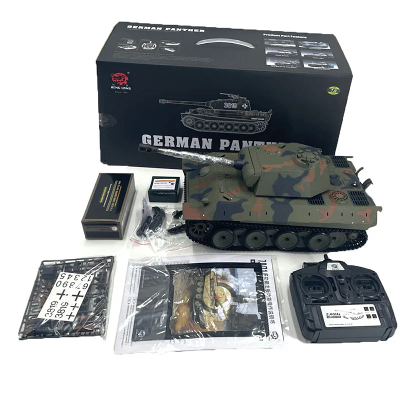 Heng Long® 1/16 RC Battle Tank Panther V – Upgrade Edition – Metal Gearbox, Infrared Battle & Real Sound Effects - Image 6