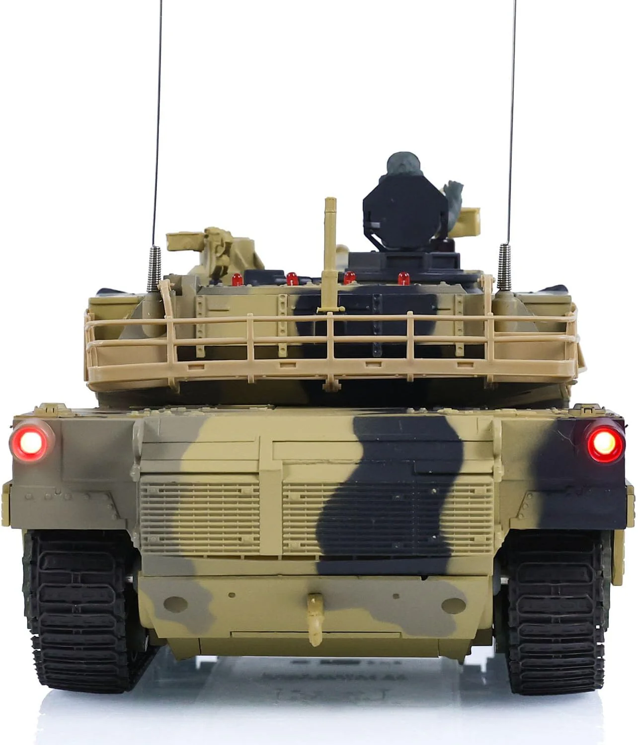 Heng Long® 1/24 RC Battle Tank Abrams M1A2 – 320° Rotating Turret, Infrared Battle, BB Shooting & Real Sound - Image 4