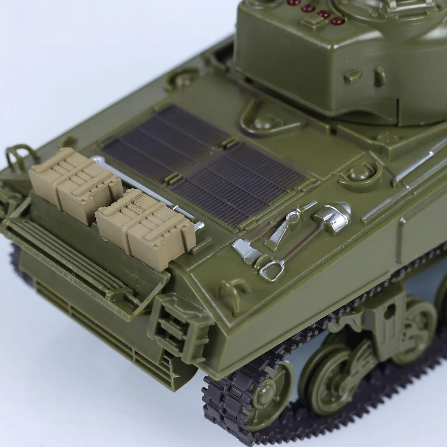 Heng Long® 1/30 RC Battle Tank Sherman M4A3 –  320° Turret Rotation, Infrared Battle, Real Sound & Light - Image 5