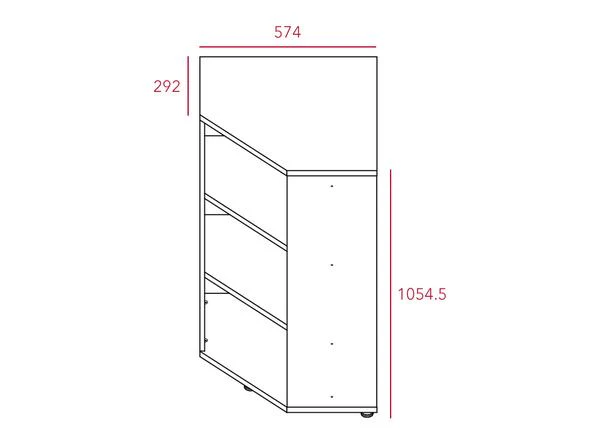 ILOOM 3-story Corner Bookshelf - Image 2