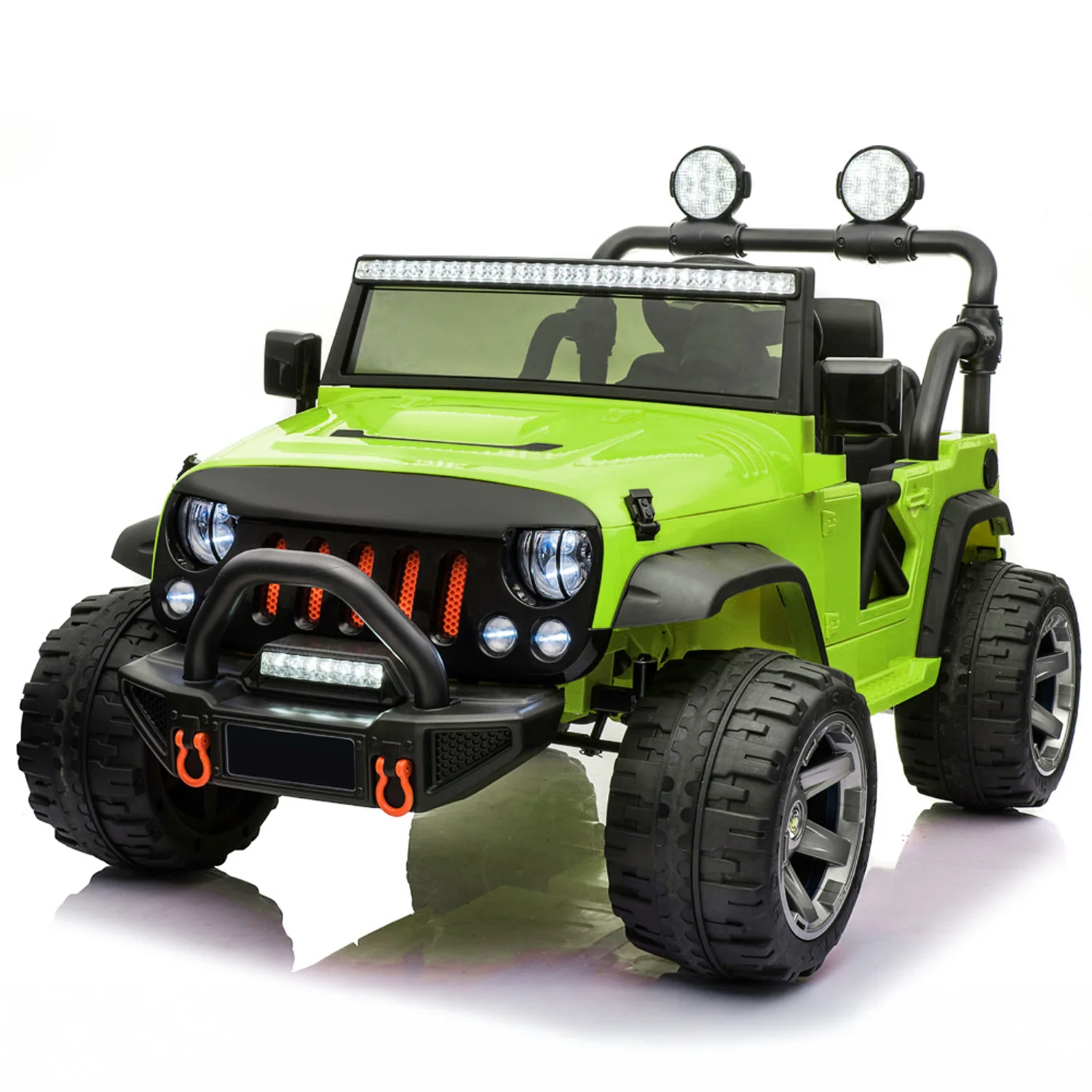 Jeep Wrangler 12V 2 Seater Classic Ride on Car Toy with Remote Control and MP3 Player - Image 9