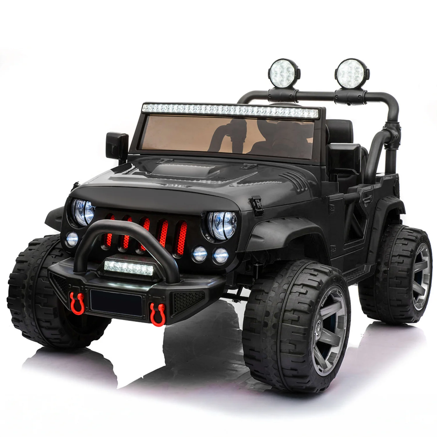 Jeep Wrangler 12V 2 Seater Classic Ride on Car Toy with Remote Control and MP3 Player - Image 10