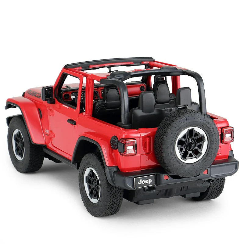 Jeep Wrangler Off-Road RC Car 1/14 Scale Licensed Remote Control Toy Car with Open Doors and Working Lights by Rastar - Image 6