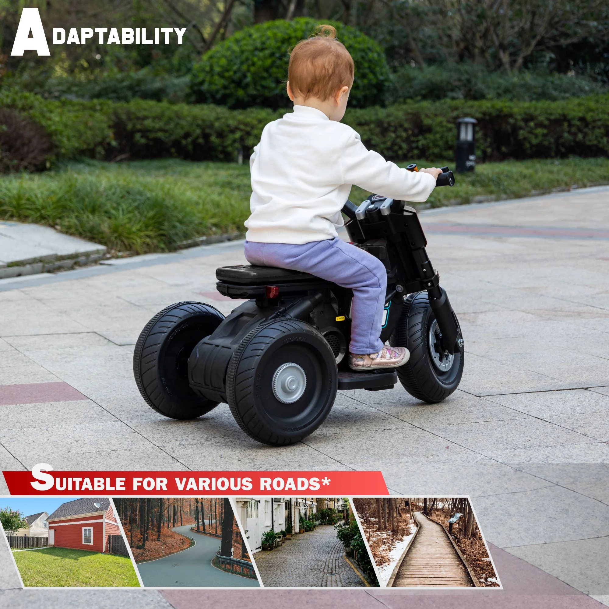 Kids Motorcycle 6V with 3 Wheels, Realistic Lights and Sound - Image 7