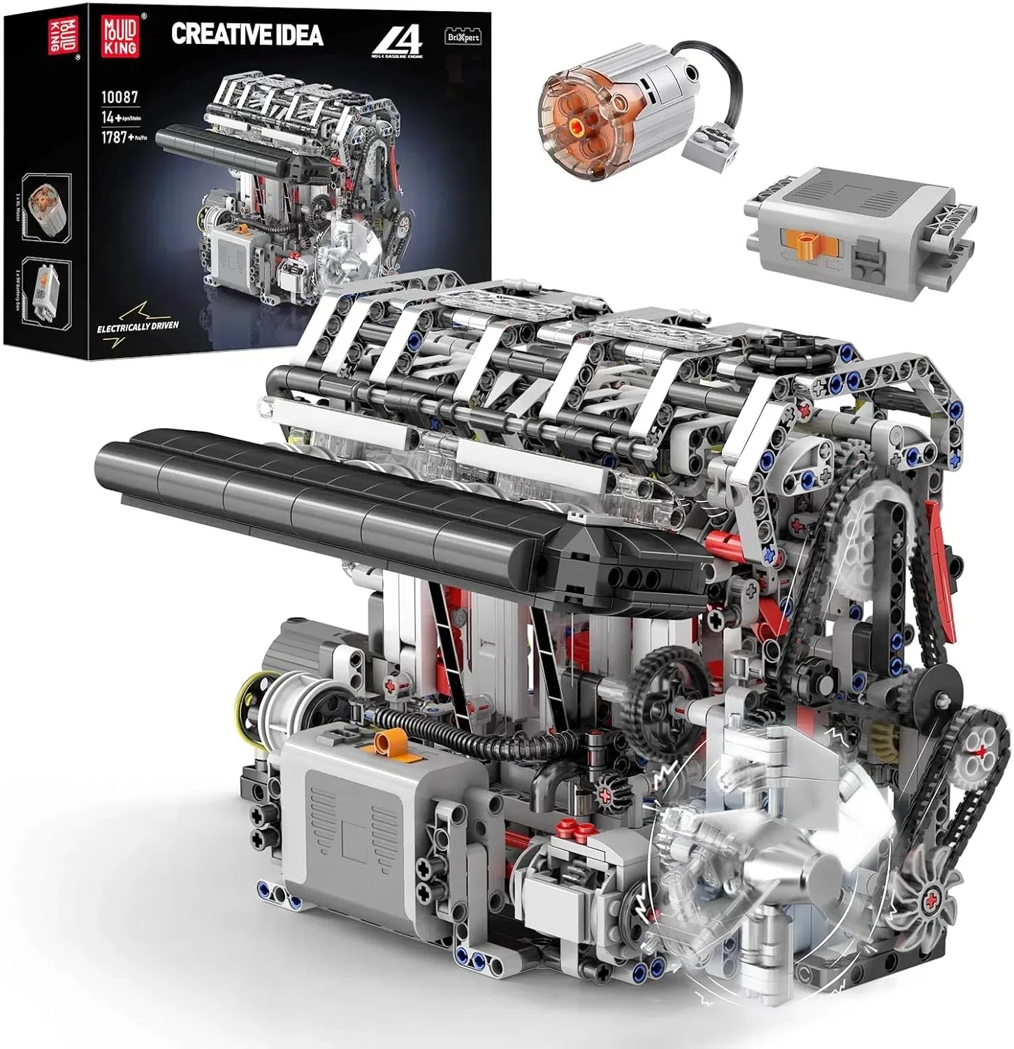 Mould King L4 Casoline Engine Building Blocks Kit - 1787Pcs - Image 2