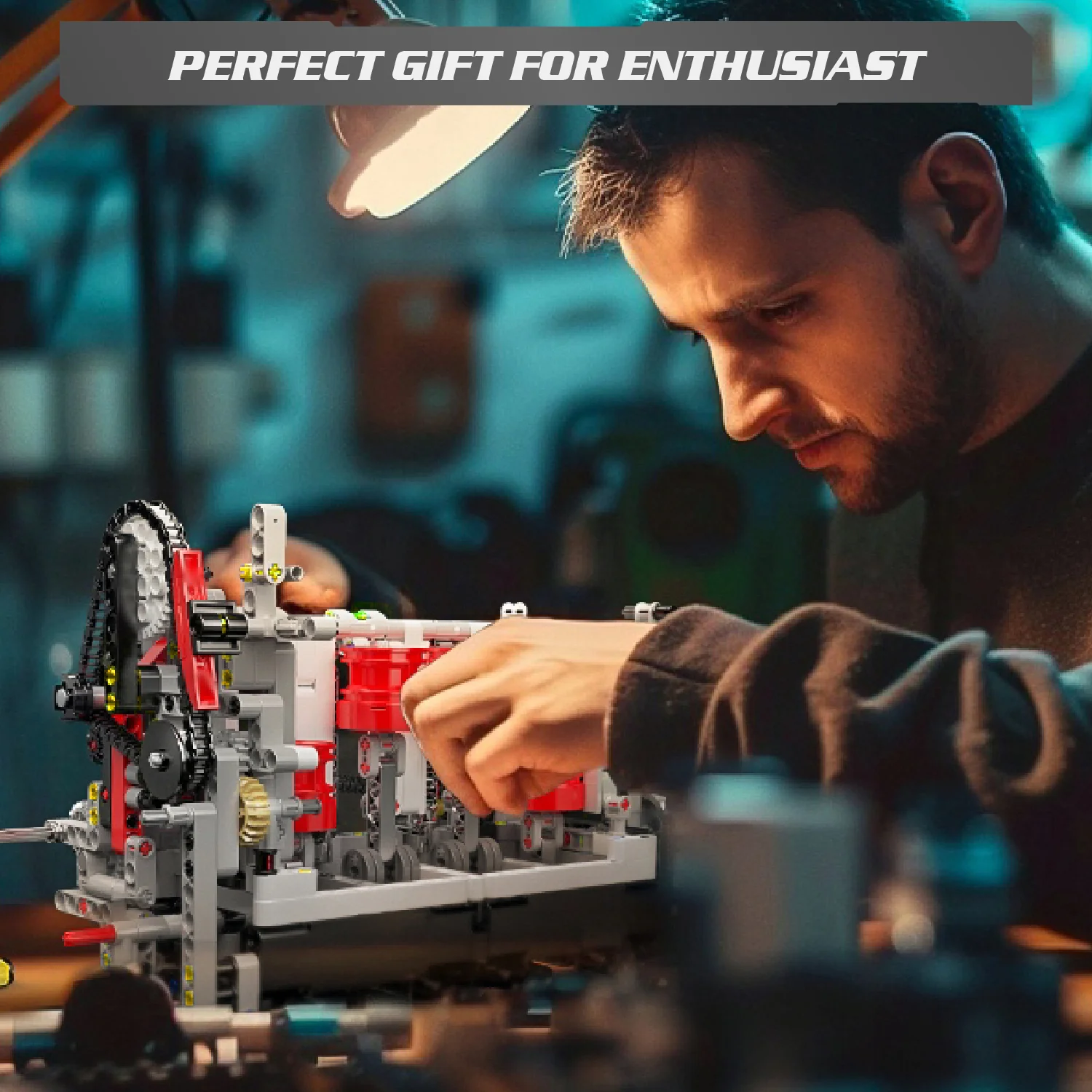 Mould King L4 Casoline Engine Building Blocks Kit - 1787Pcs - Image 5