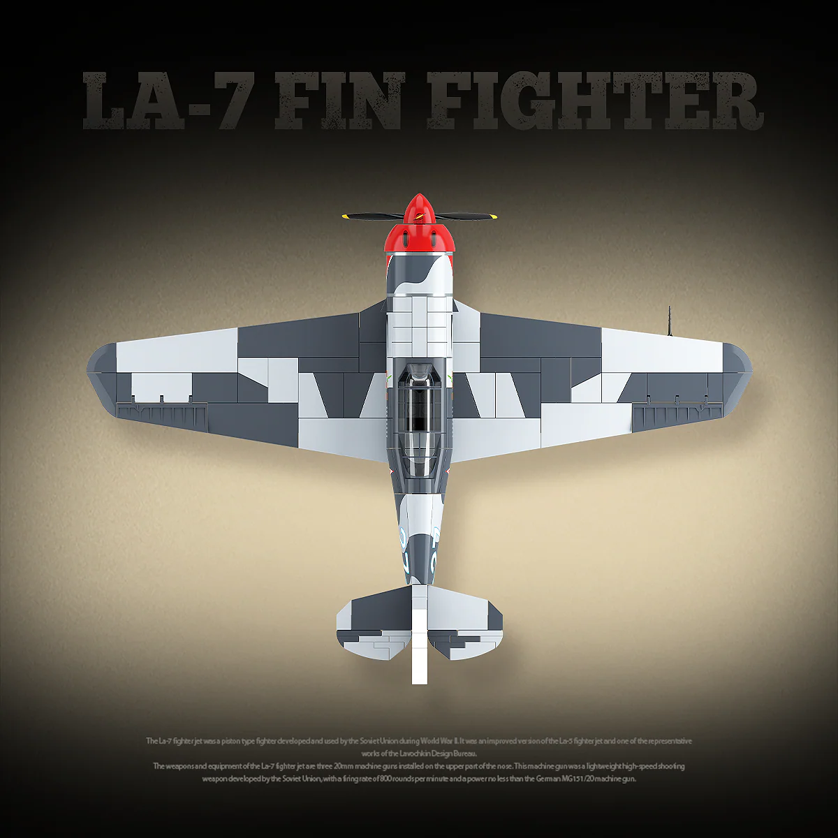 LA-7 Fin Fighetr - 638Pcs - Image 2