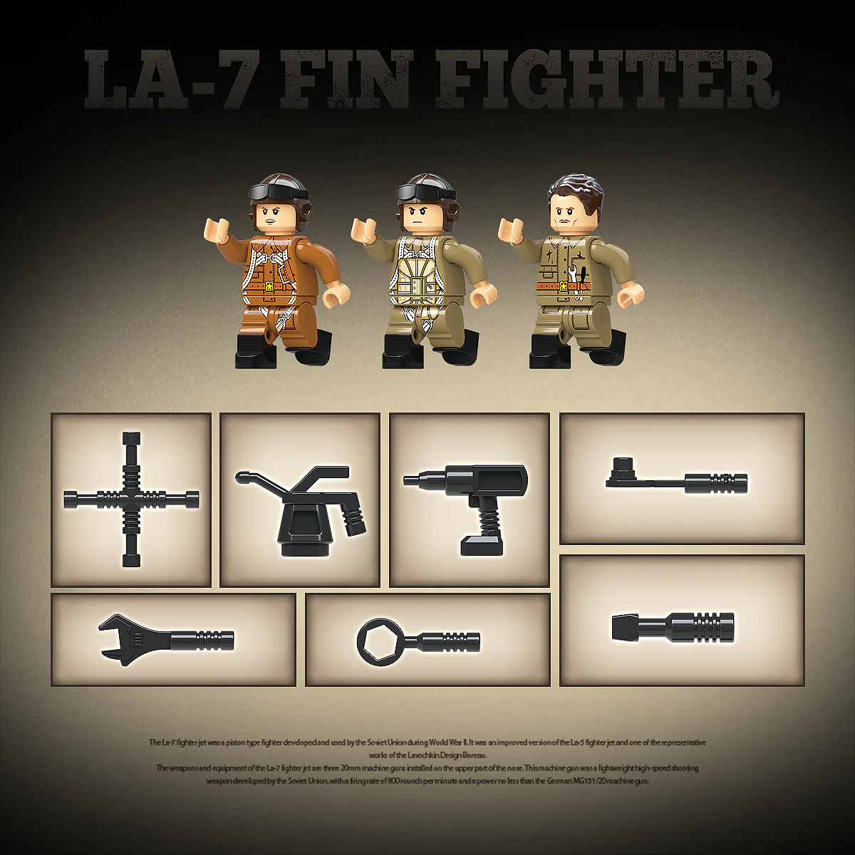 LA-7 Fin Fighetr - 638Pcs - Image 6