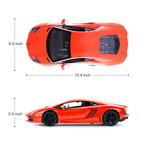 Lamborghini Aventador LP700-4 RC Car 1/14 Scale Licensed Remote Control Toy Car with Working Lights by Rastar - Image 7