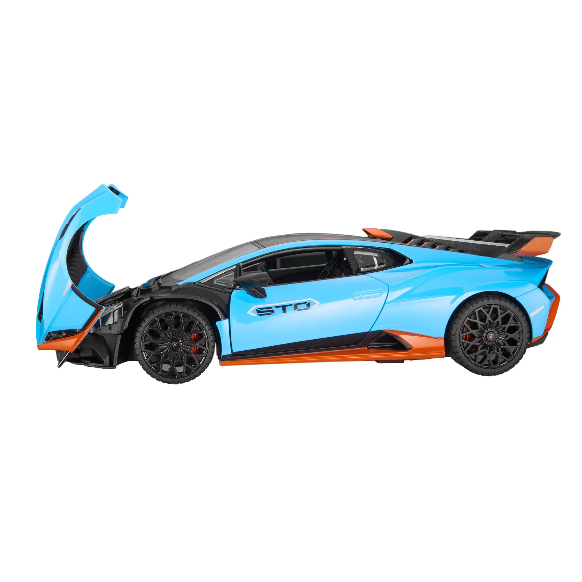Lamborghini Huracan STO RC Car 1/14 Scale Licensed Remote Control Toy Car with Open Doors and Working Lights by Rastar - Image 10