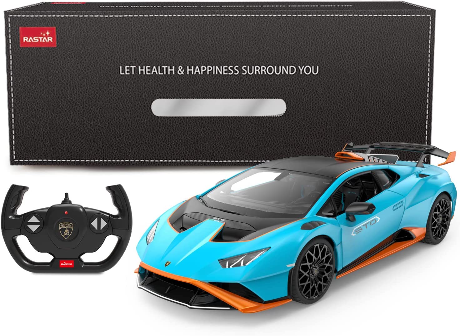 Lamborghini Huracan STO RC Car 1/14 Scale Licensed Remote Control Toy Car with Open Doors and Working Lights by Rastar - Image 14