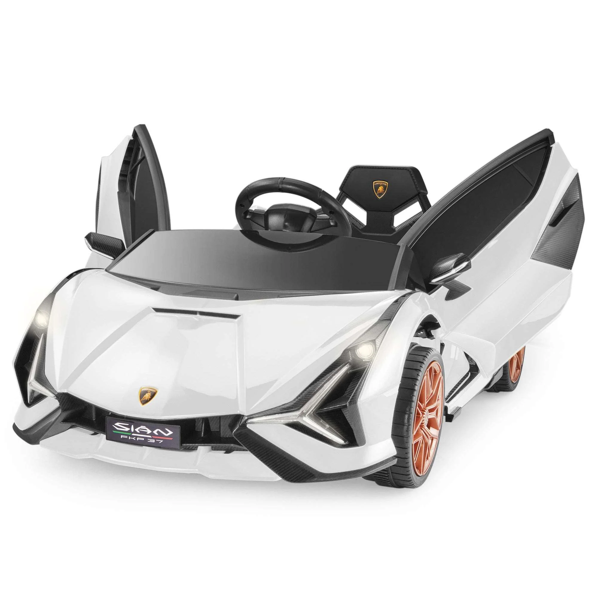 Lamborghini SIAN FKP 37 12V Ride on Car with Scissor Doors and Remote Control, Licensed - Image 10