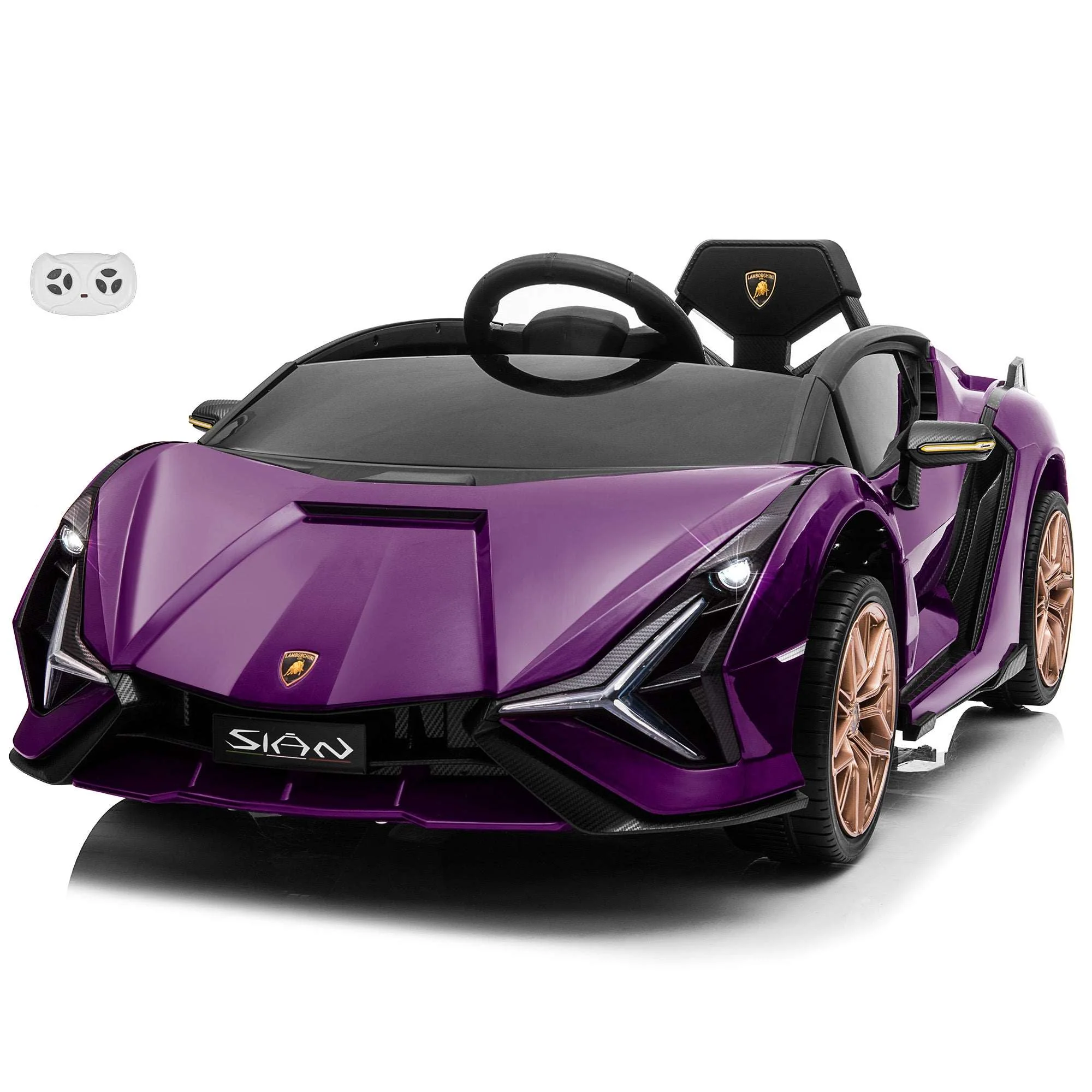 Lamborghini SIAN FKP 37 12V Ride on Car with Scissor Doors and Remote Control, Licensed - Image 13
