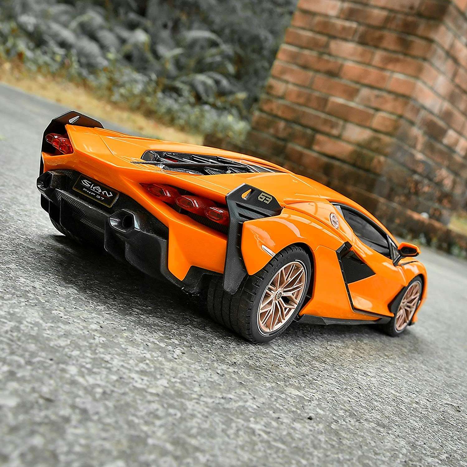 Lamborghini SIAN FKP 37 RC Car 1/14 Scale Licensed Remote Control Toy Car with Open Doors and Working Lights by Rastar - Image 10