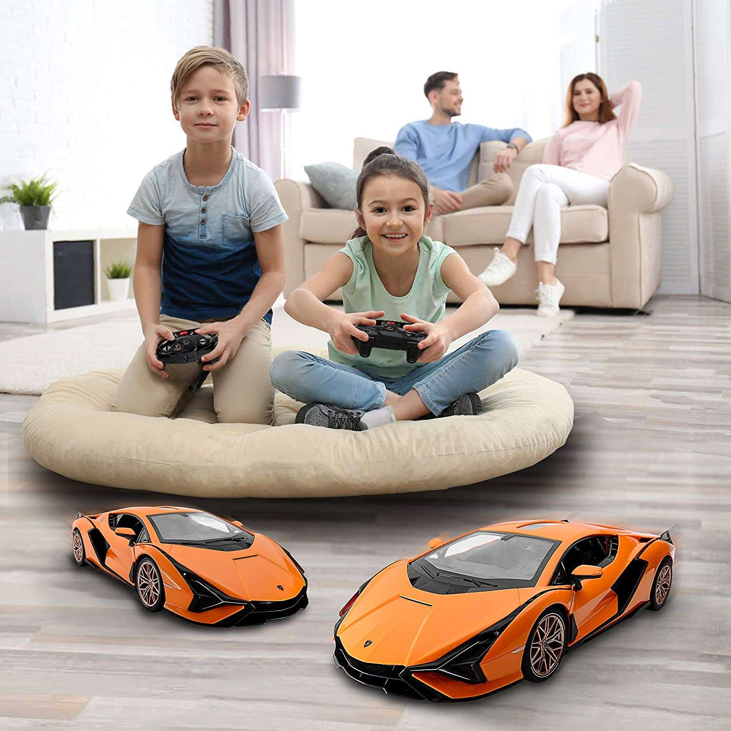 Lamborghini SIAN FKP 37 RC Car 1/14 Scale Licensed Remote Control Toy Car with Open Doors and Working Lights by Rastar - Image 12