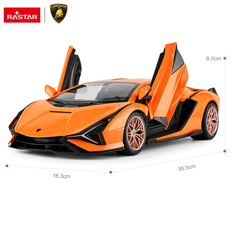 Lamborghini SIAN FKP 37 RC Car 1/14 Scale Licensed Remote Control Toy Car with Open Doors and Working Lights by Rastar - Image 4