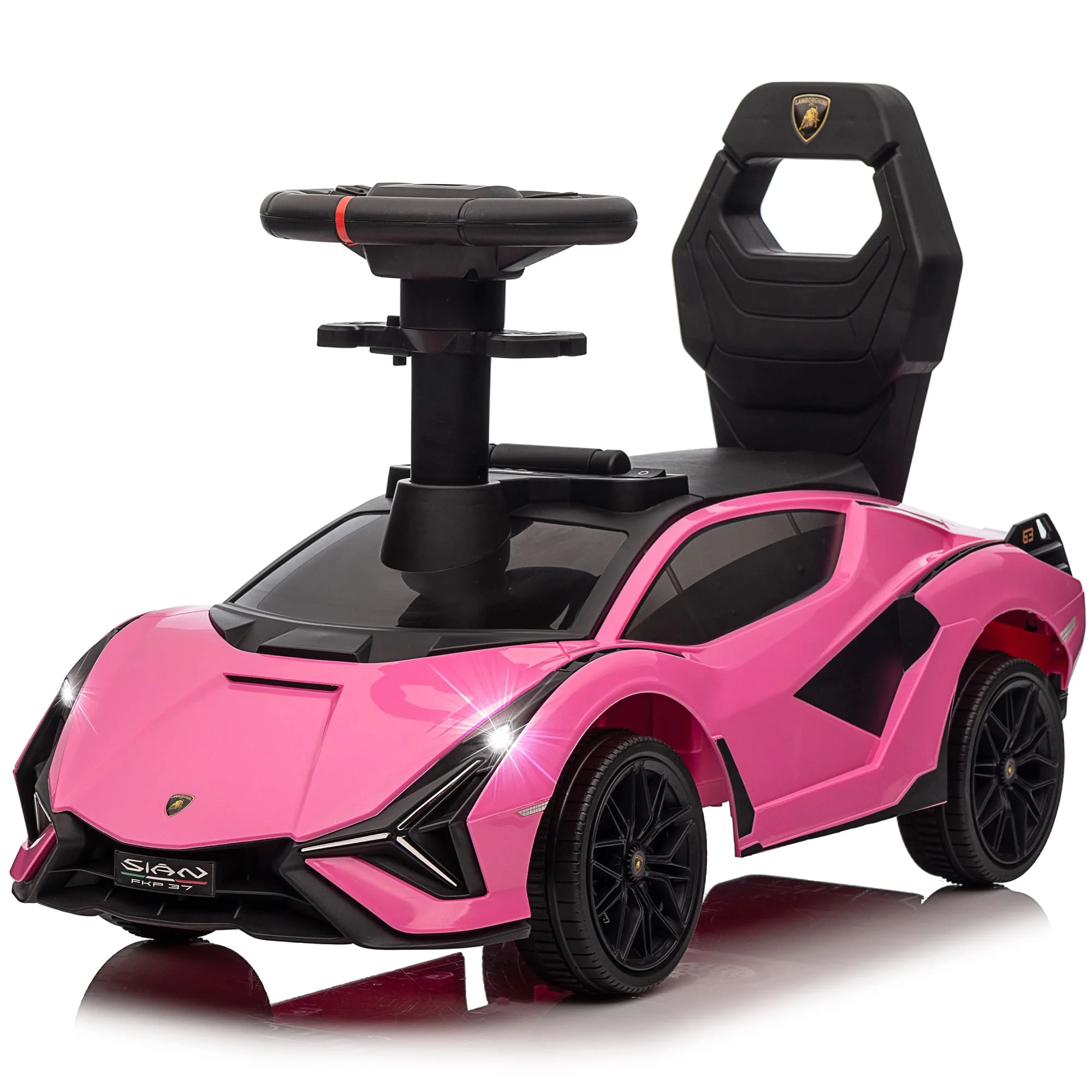 Lamborghini SIAN Foot to Floor Push Pedal Ride On Car with Music and Lights, Licensed - Image 12