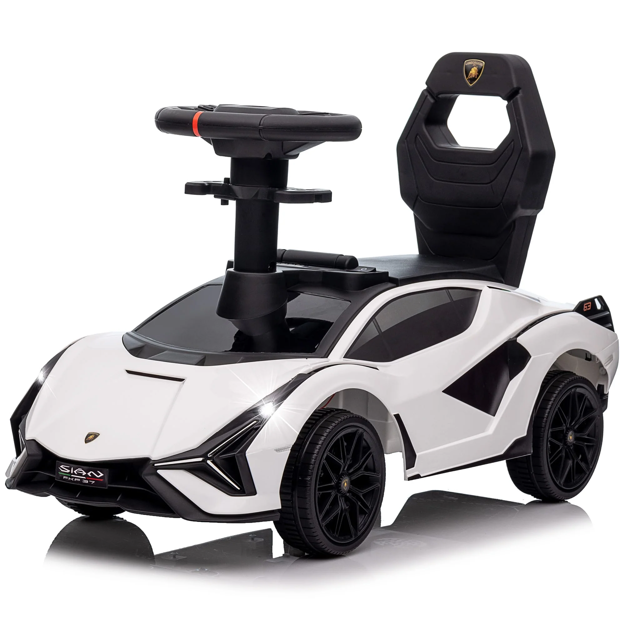 Lamborghini SIAN Foot to Floor Push Pedal Ride On Car with Music and Lights, Licensed - Image 13