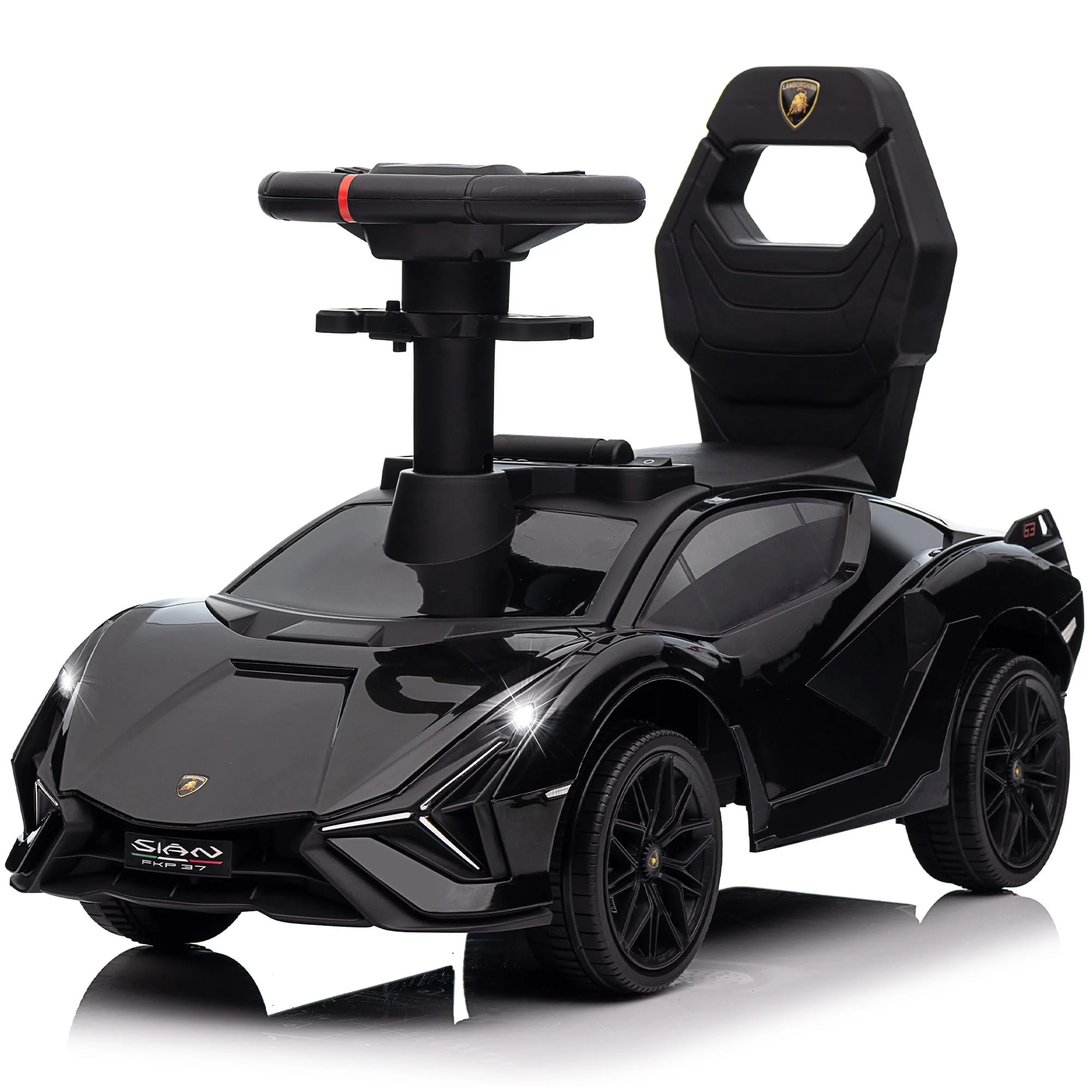 Lamborghini SIAN Foot to Floor Push Pedal Ride On Car with Music and Lights, Licensed - Image 15