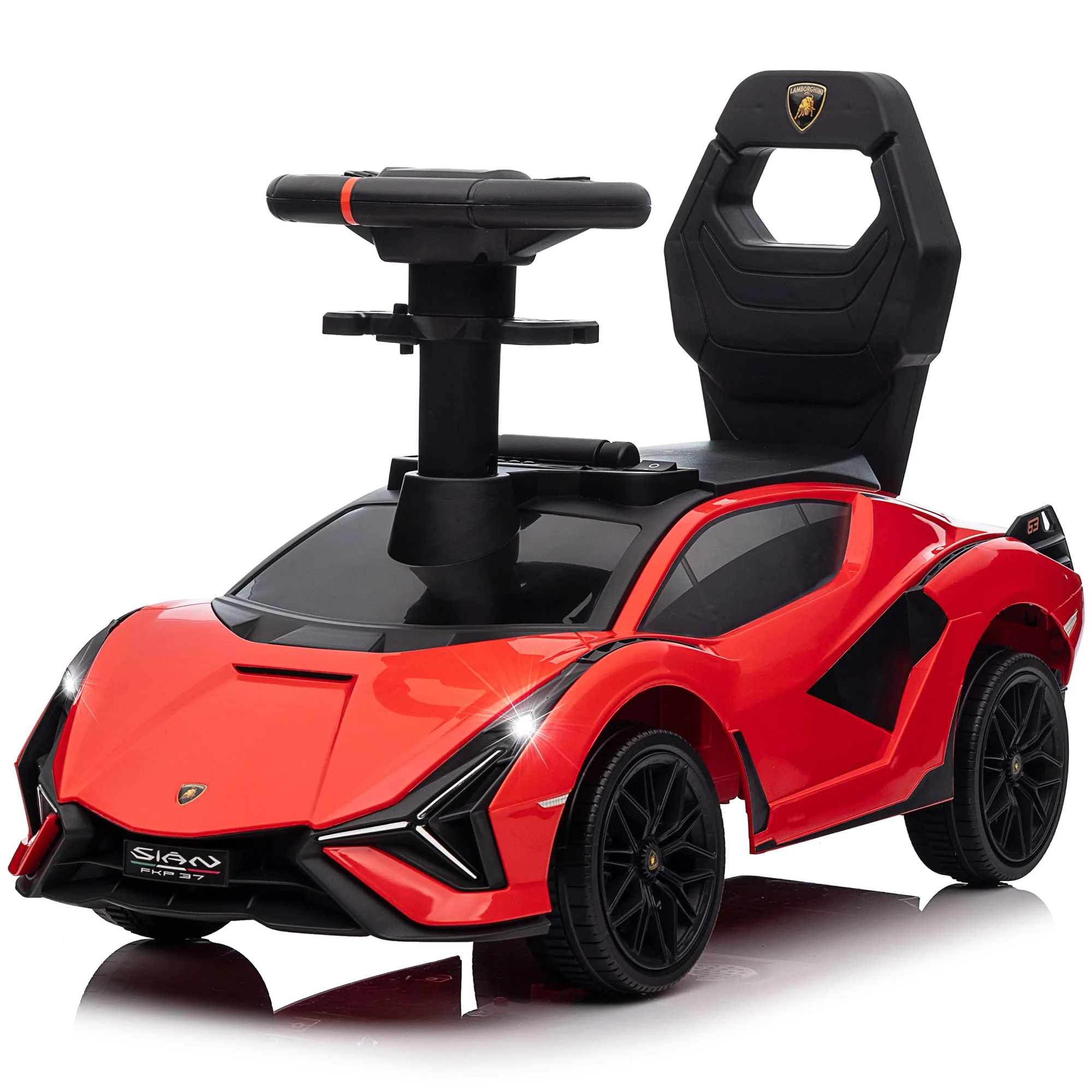 Lamborghini SIAN Foot to Floor Push Pedal Ride On Car with Music and Lights, Licensed - Image 17