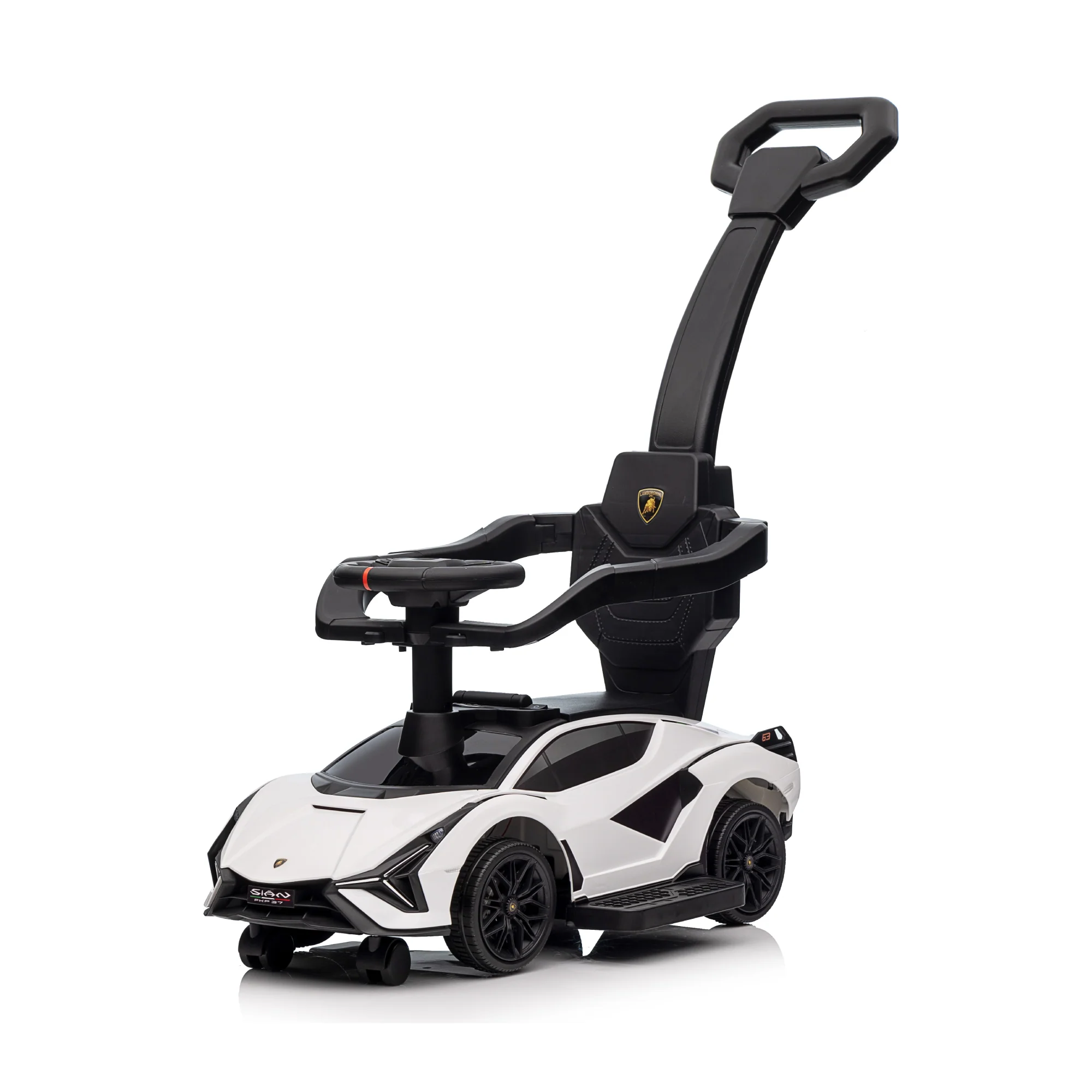 Lamborghini SIAN Push Car Pedal Ride On Car with Music and Lights, Licensed - Image 12